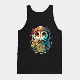 Owl in Hoody Tank Top